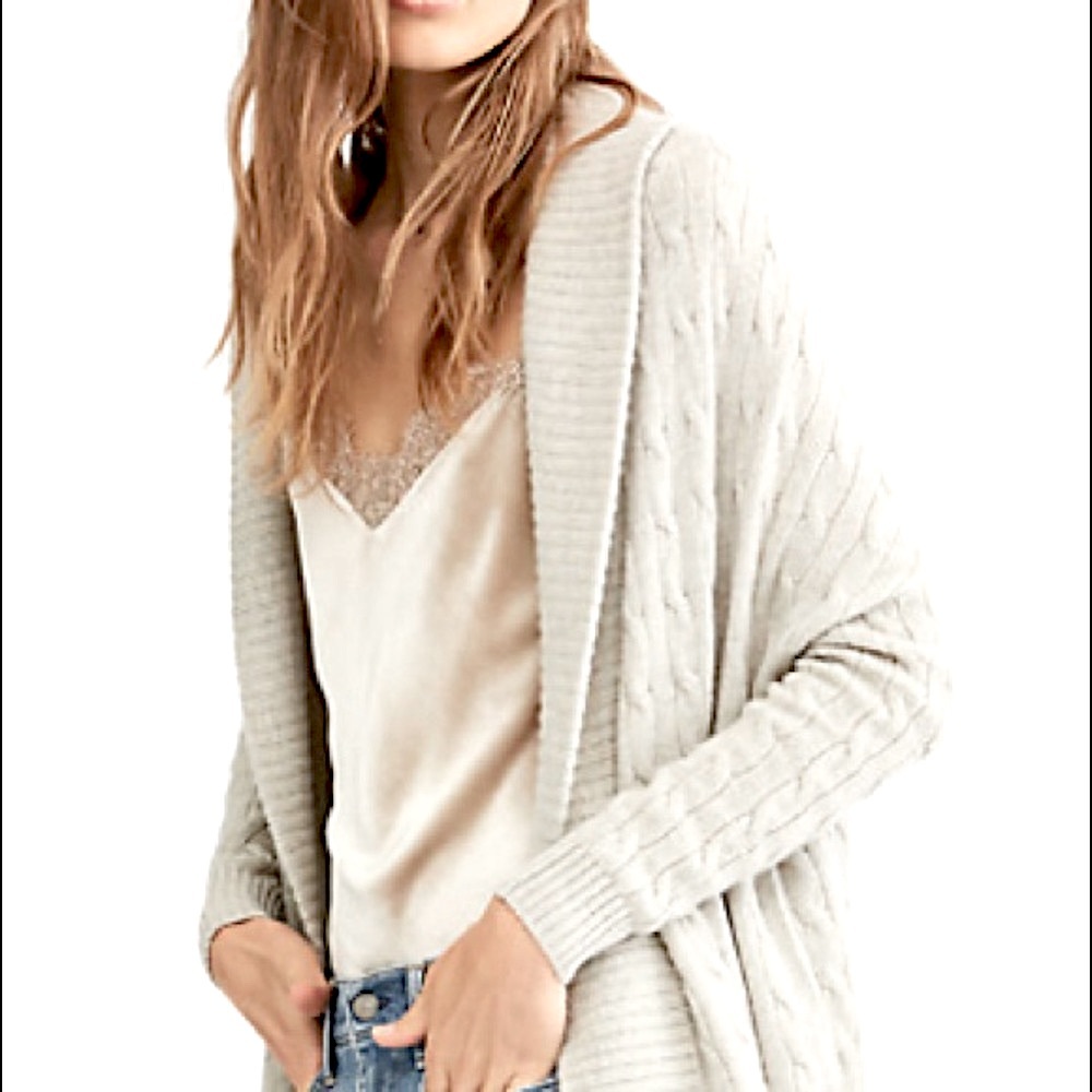 Polo Ralph Lauren Cashmere Shawl Open Cardigan XS